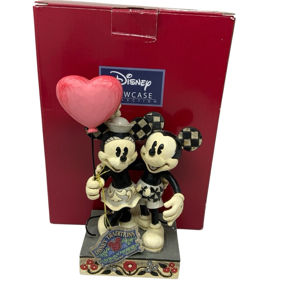 Jim Shore Disney Traditions Mickey Minnie Heart Figurine Love In The Air 6010106